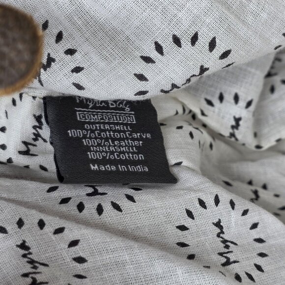 Myra Bag Tote Handbag Womens Brown Canvas Leather Trim Tapestry Boho Zip Top - Picture 8 of 15